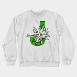 Letter J floral Crewneck Sweatshirt